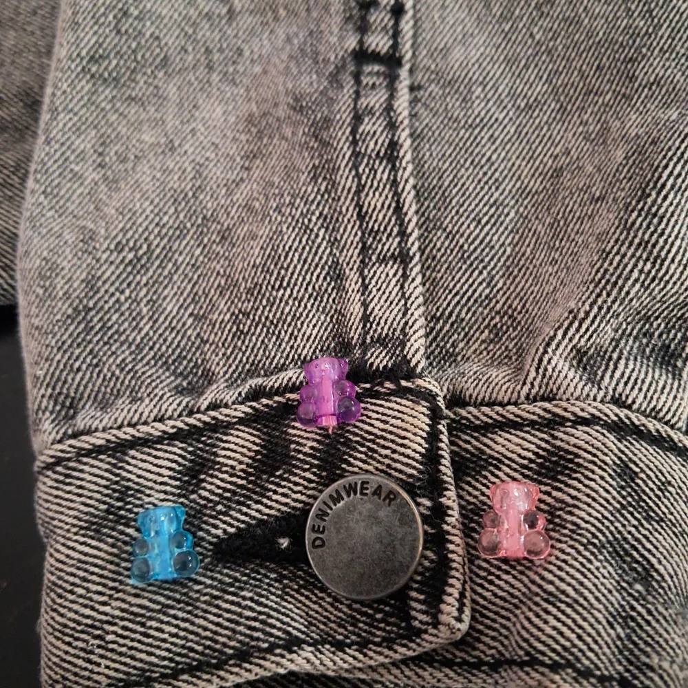Custom RAGE Horror Cropped Grey Denim Jacket! OOAK Unique Fandom Wear! Friday 13 - Picture 8 of 16